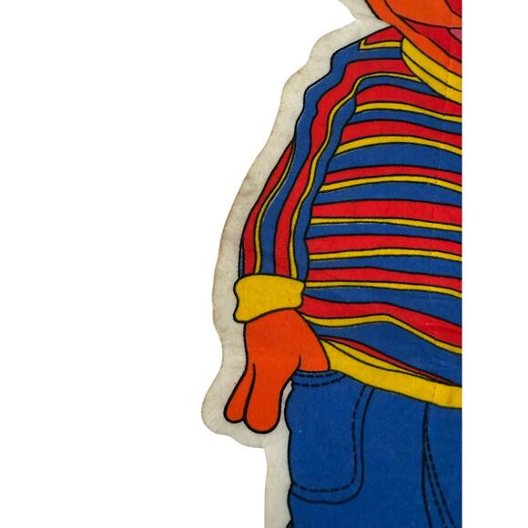Vintage 1970s Sesame Street Ernie Pennant Flag "My Name is Ernie" - Picture 6 of 7